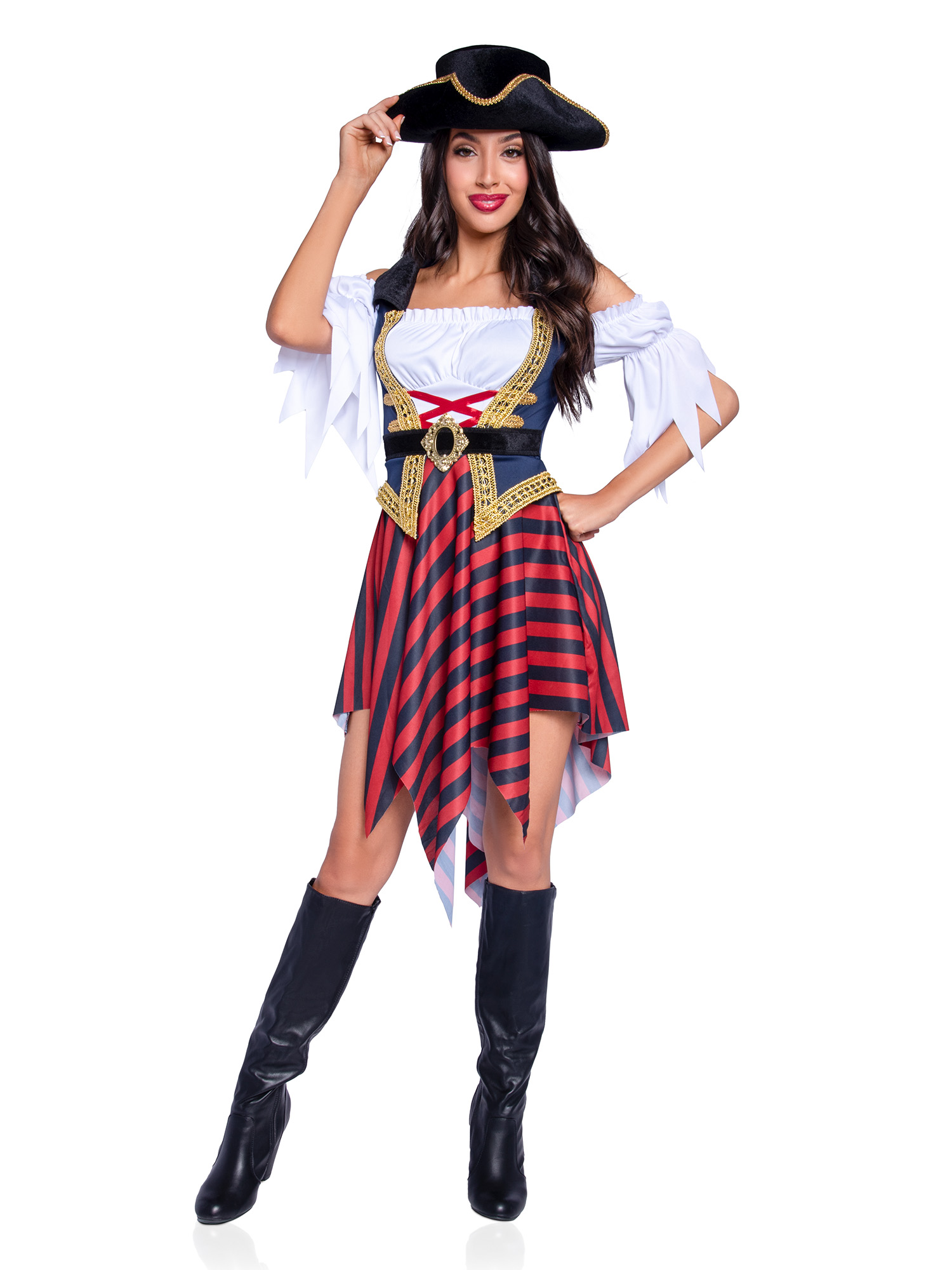 Wonderland Women's Pirate Vixen Women's Halloween Fancy-Dress Costume for Adult, S - Walmart.com